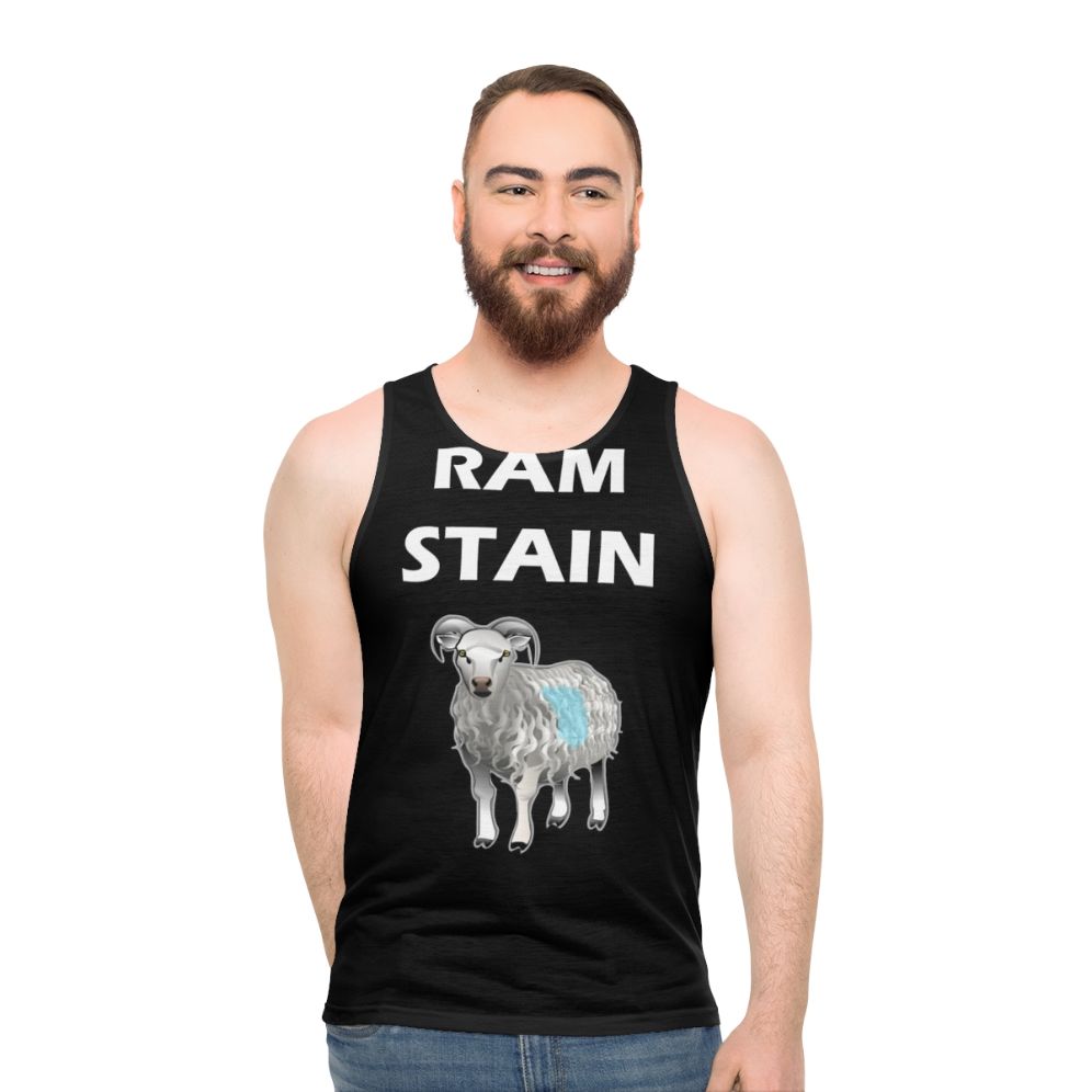 Rammstein-inspired funny unisex tank top