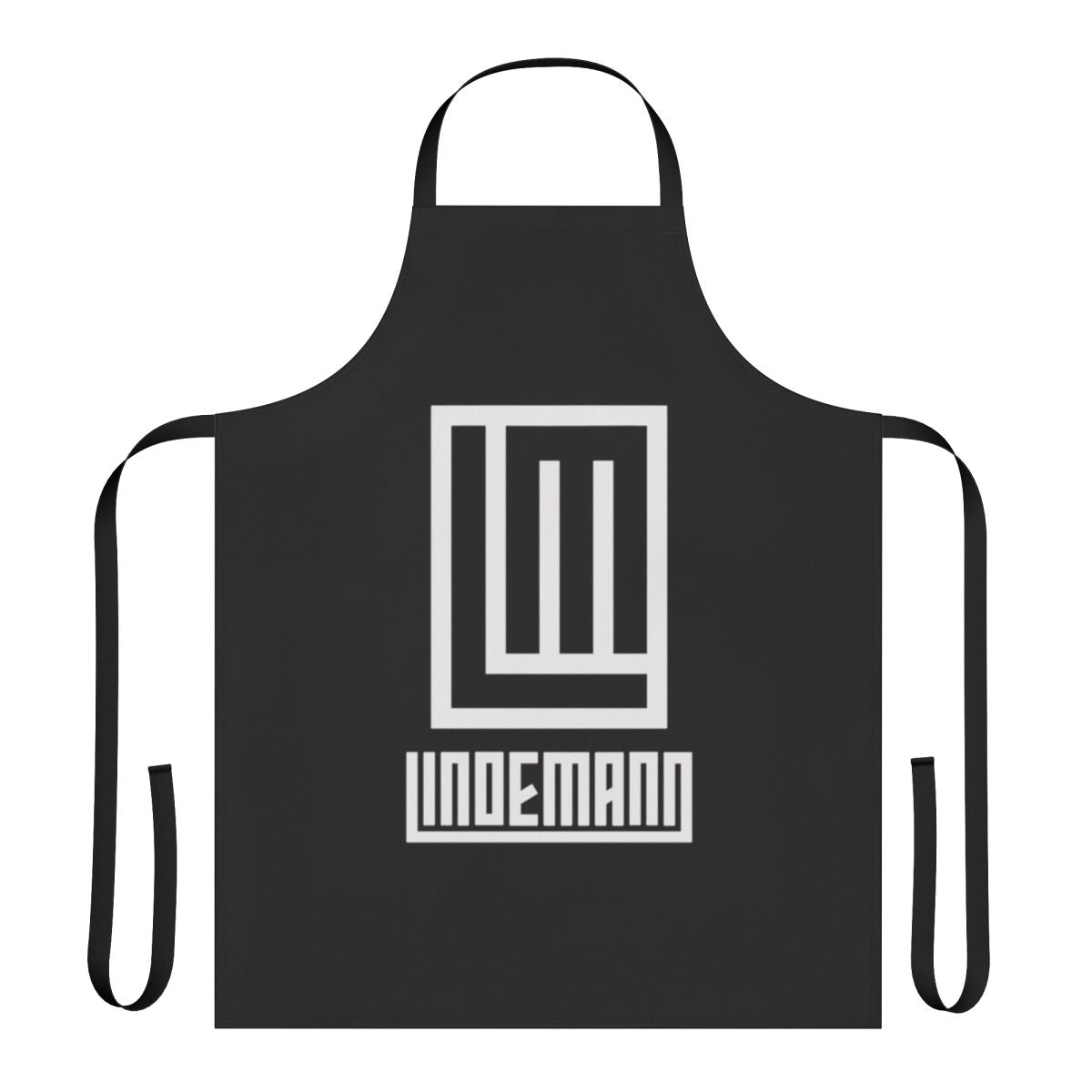 Rammstein-inspired t-shirt apron with band logo and graphic design