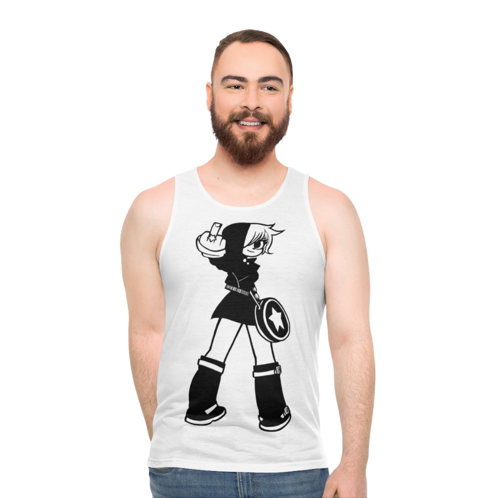 Ramona Flowers Unisex Tank Top featuring Scott Pilgrim graphic design