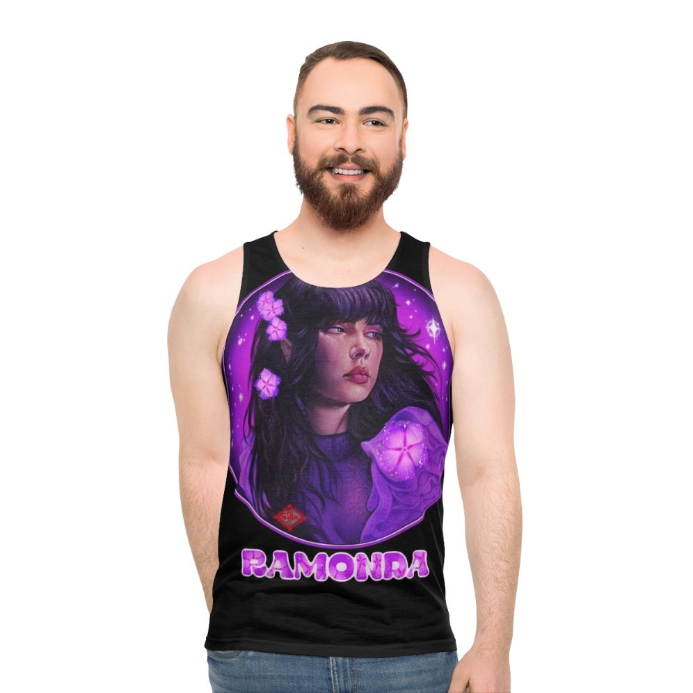 Ramonda Unisex Purple Tank Top