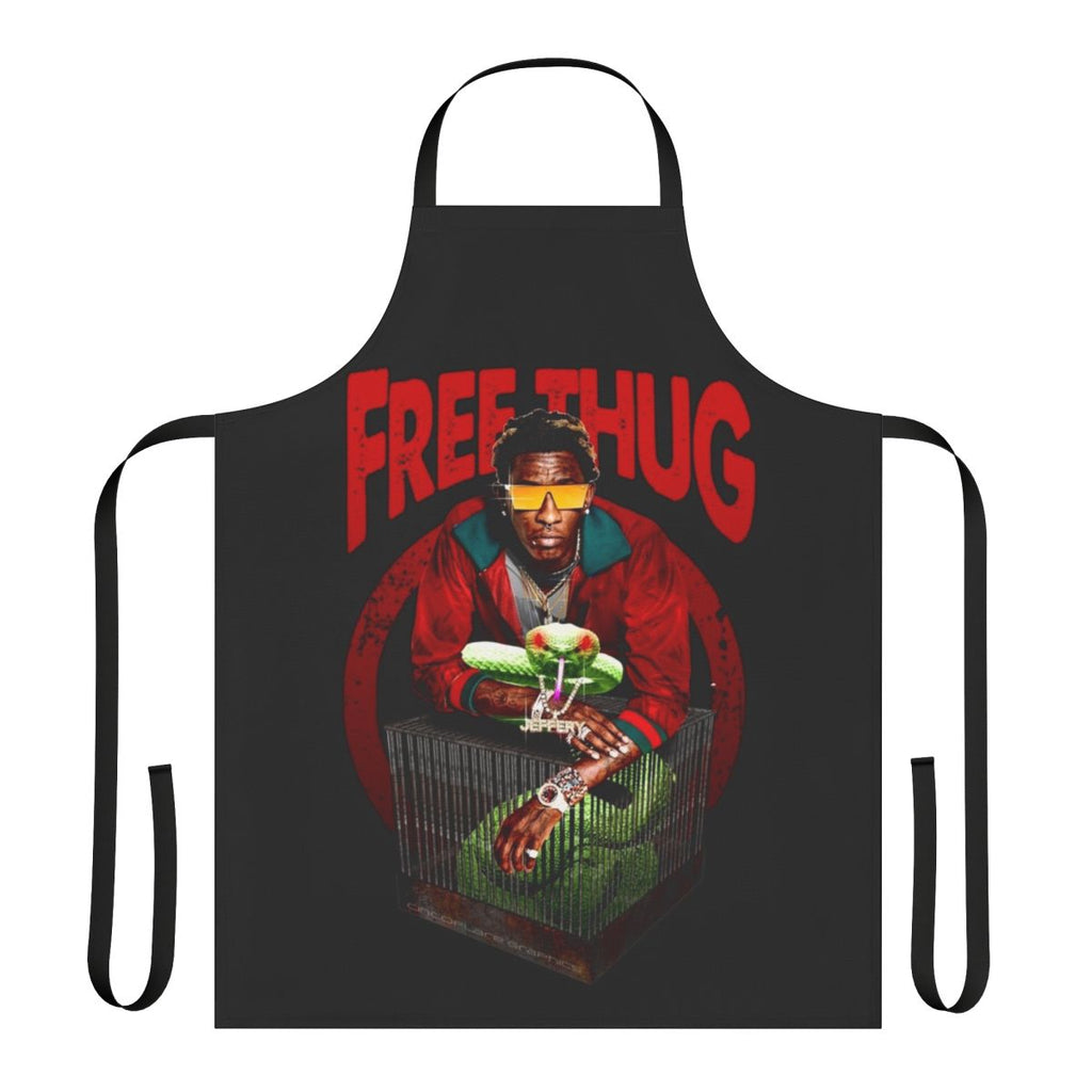 Rap music fan apron with stylish hip hop design