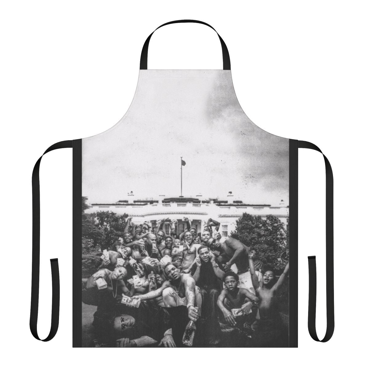 Kendrick Lamar inspired butterfly design apron for rap music lovers