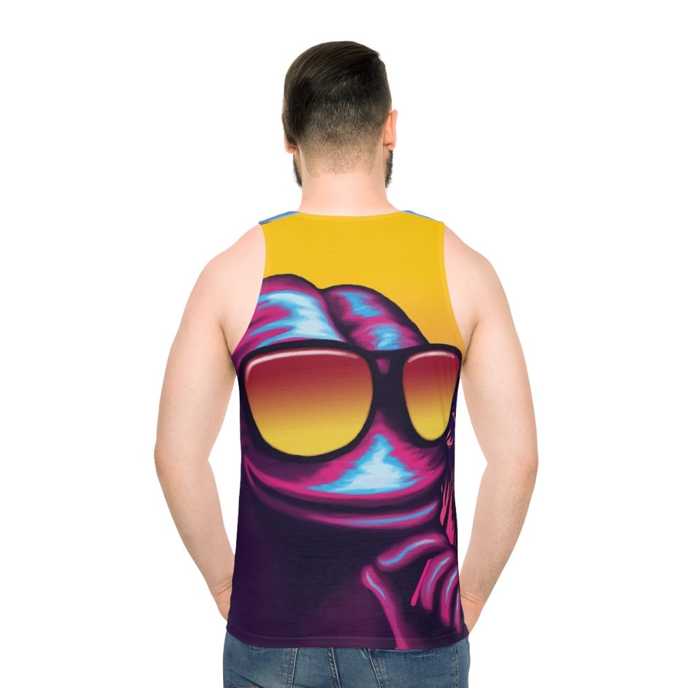 Rare Outrun Pepe The Frog Meme Unisex Tank Top