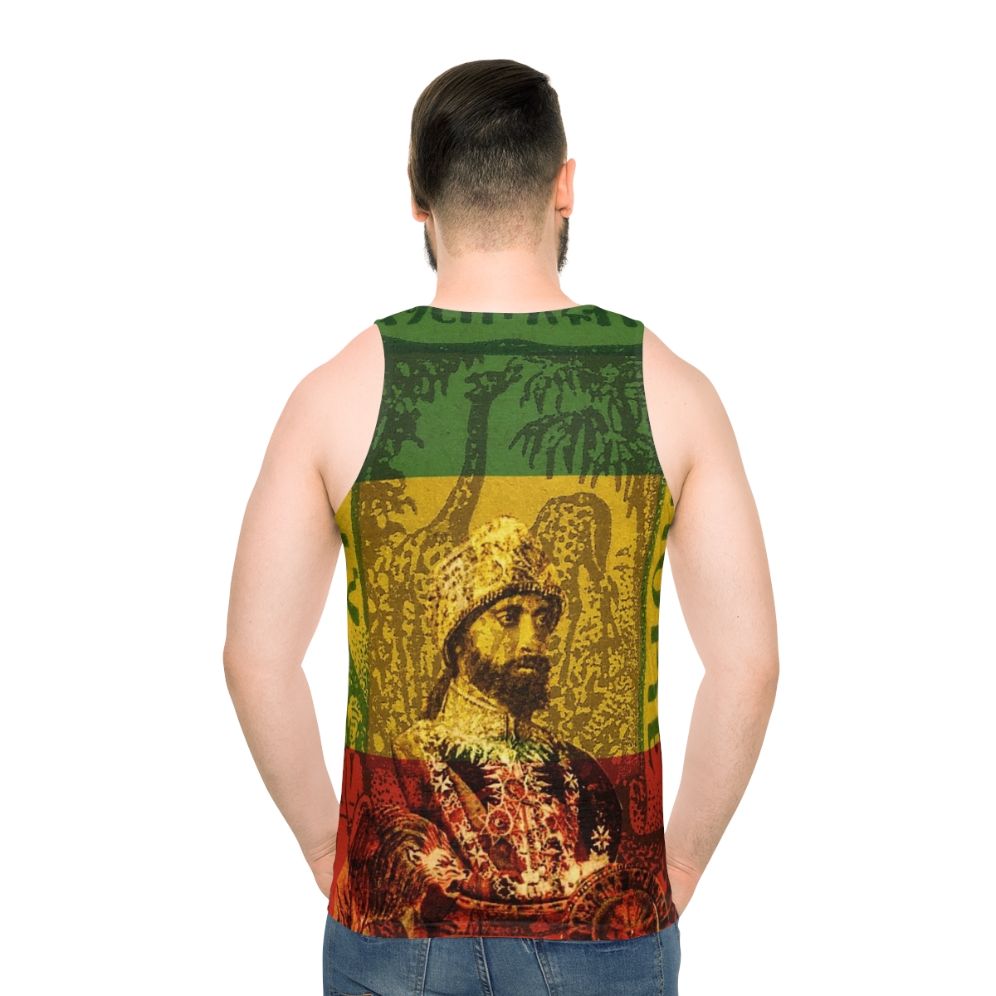 Rasta Haile Selassie Emperor Of Ethiopia Unisex Tank Top