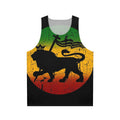 Rasta Reggae Lion of Judah Music Design Unisex Tank Top