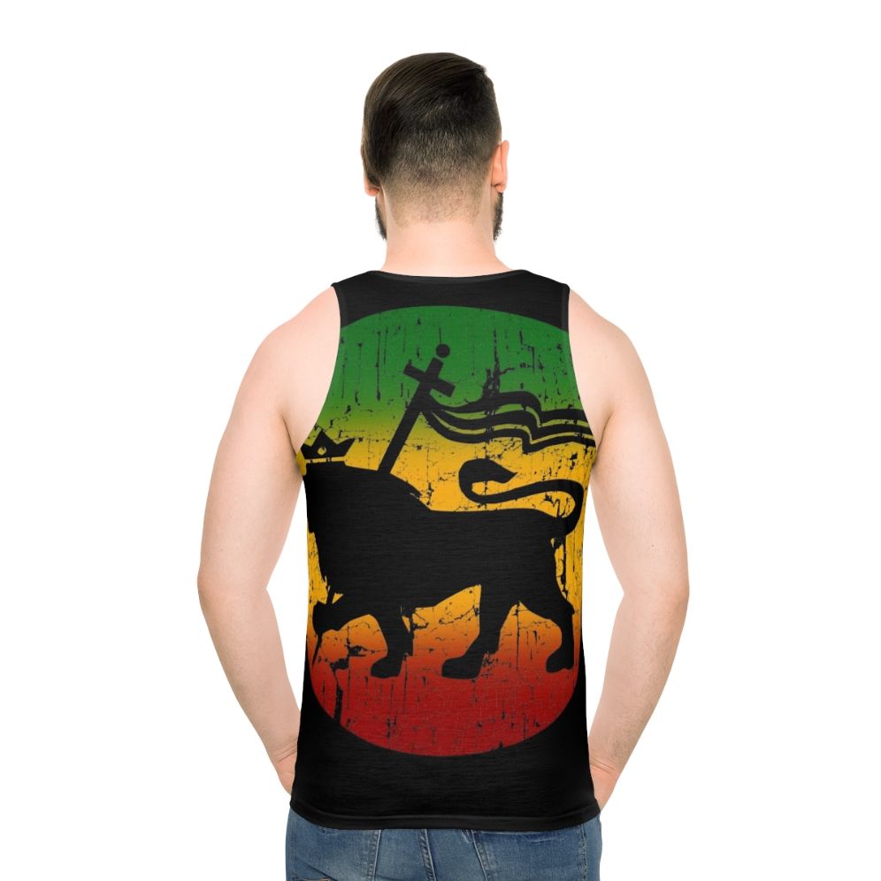 Rasta Reggae Lion of Judah Music Design Unisex Tank Top
