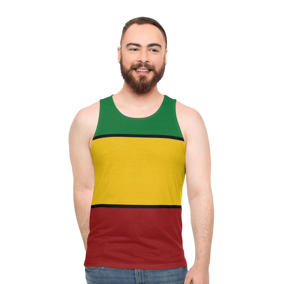 Rasta Stripes Unisex Tank Top