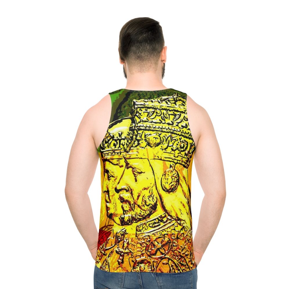 Rasta unisex tank top featuring Haile Selassie and Empress Menen