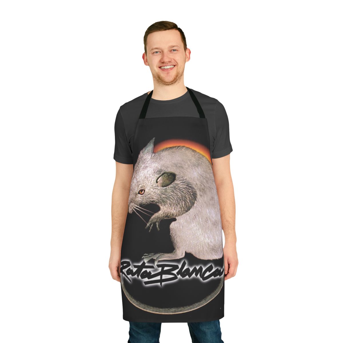 Rata Blanca inspired apron with the band's logo and album design