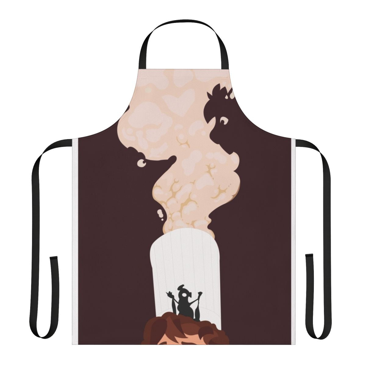 Ratatouille inspired fan art design on a high-quality kitchen apron