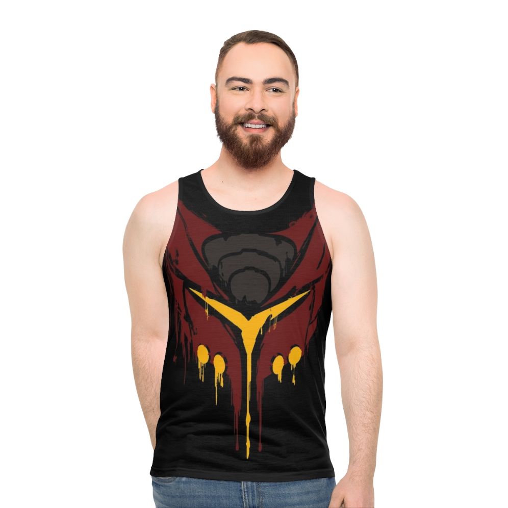Ratchet Deadlocked Orange Stencil Unisex Tank Top