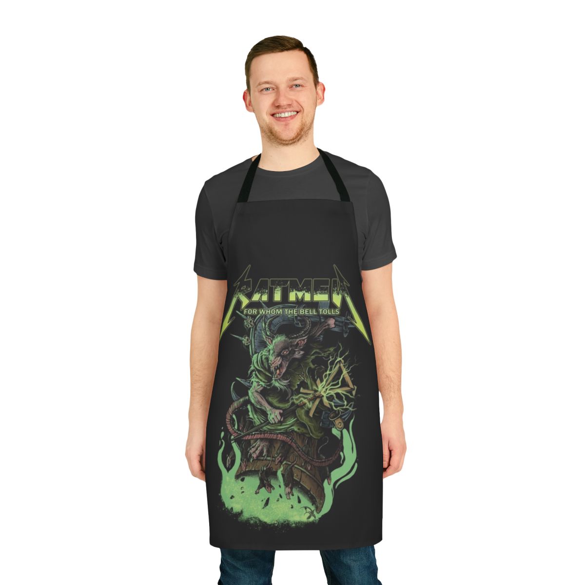 Ratmetal-Inspired Apron Featuring Skaven and Metallica Inspired Design
