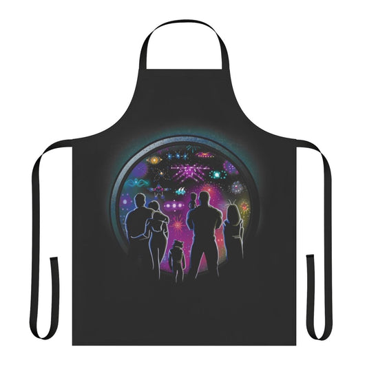 Ravagers-inspired sci-fi superhero apron with artistic movie design