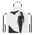 Raven-themed apron featuring imagery from the cult film The Crow