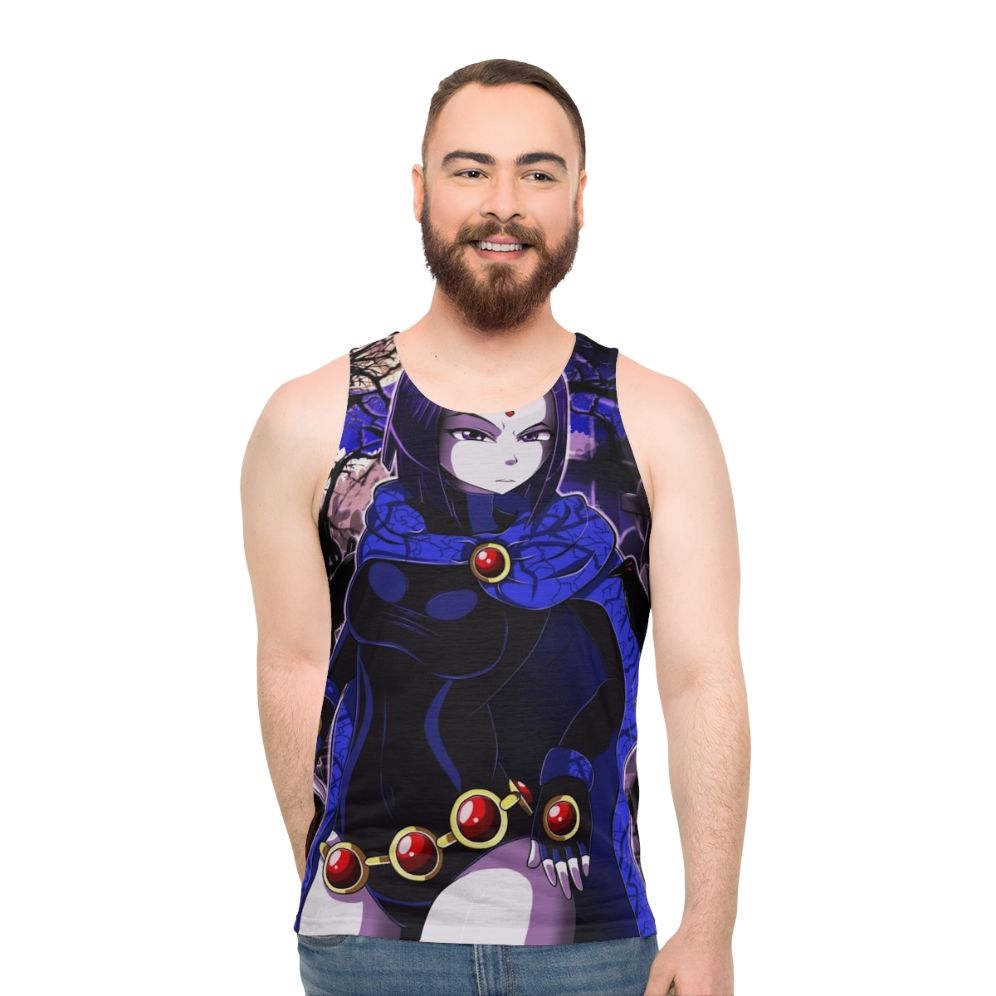 Raven from Teen Titans superhero unisex tank top