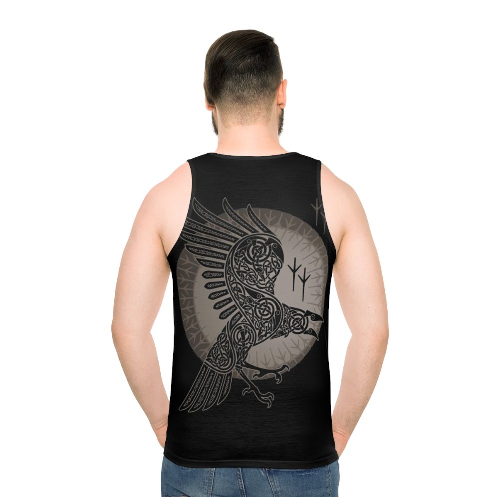 Raven Unisex Viking Tank Top with Scandinavian Tribal Design