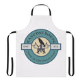 Ravensthorpe-themed apron featuring raven and Nordic runes for Assassin's Creed Valhalla fans