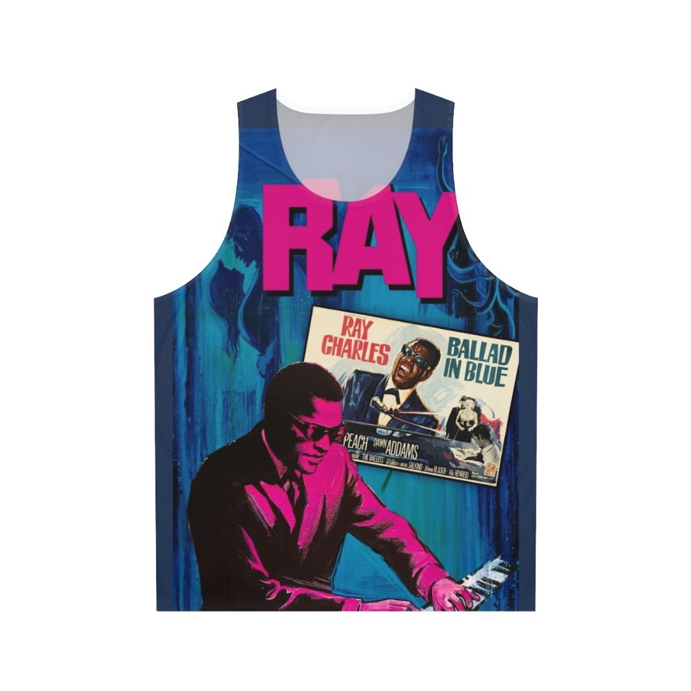 Ray Charles Ballad in Blue Unisex Tank Top