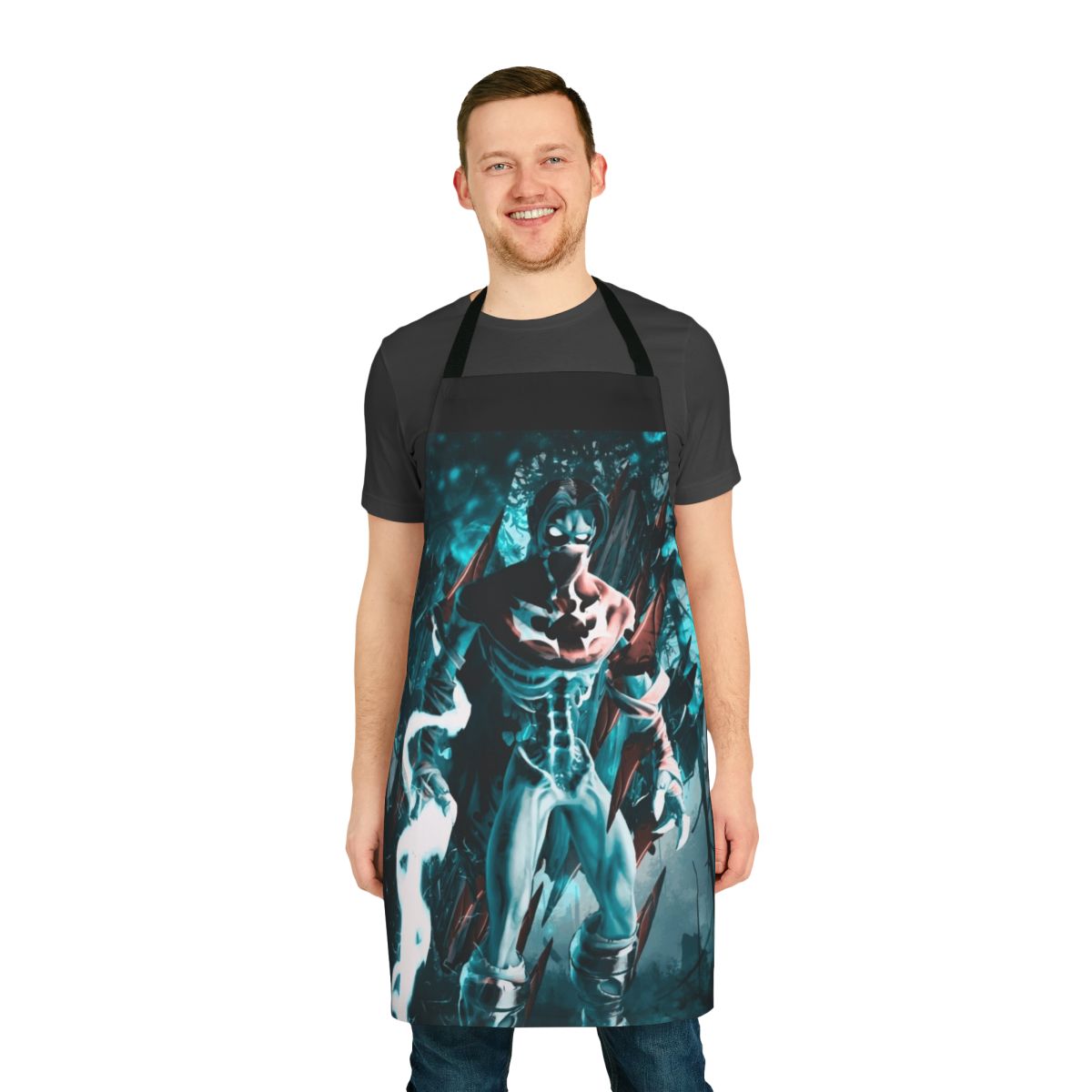 Raziel-inspired fantasy apron featuring imagery from the Soul Reaver video game