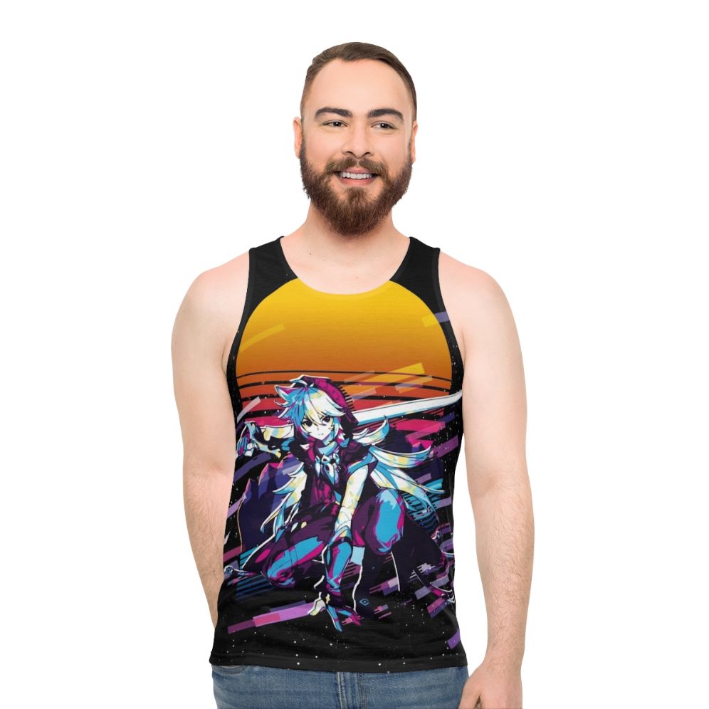 Razor Genshin Impact 80s Retro Unisex Tank Top