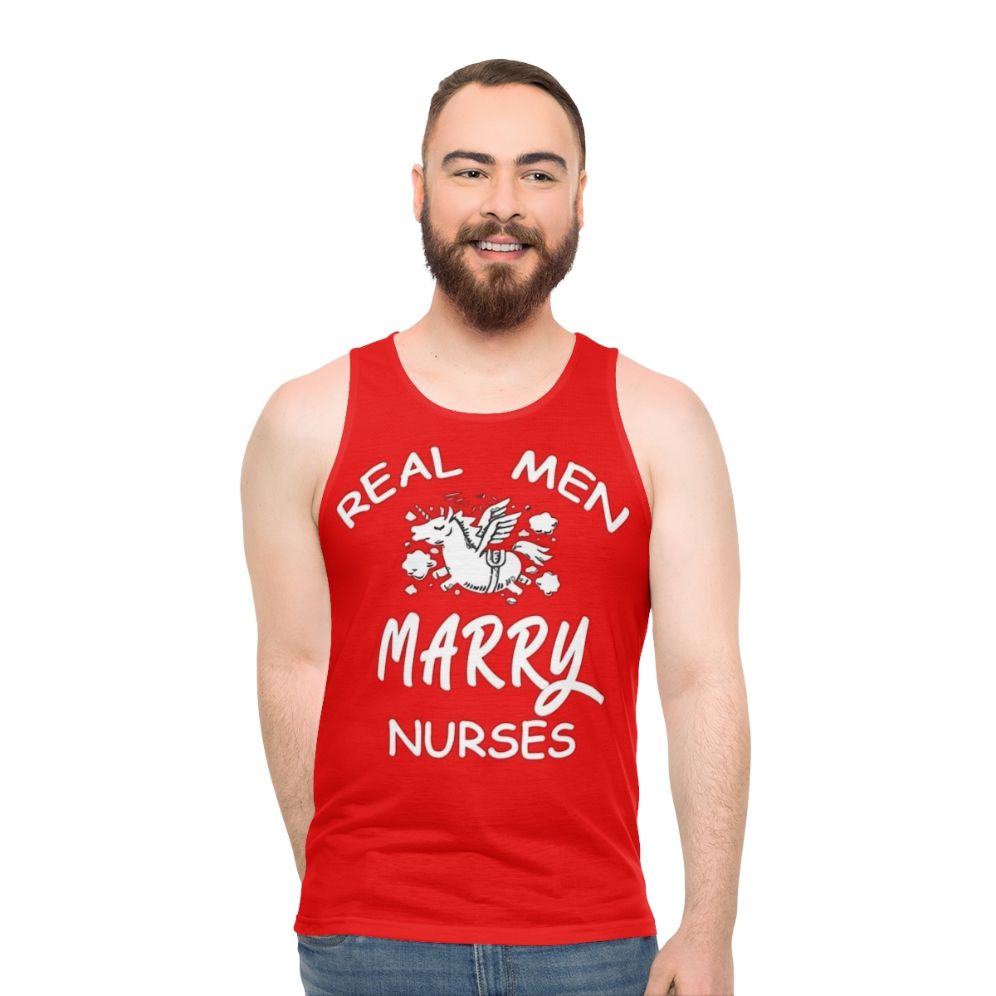 Real Men Marry Nurses Unisex Tank Top