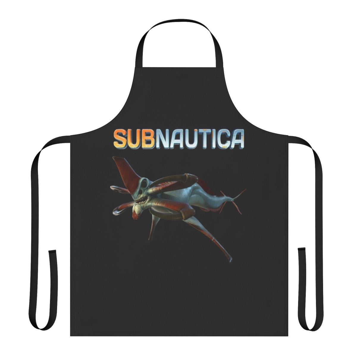 Apron featuring the Reaper Leviathan, a formidable underwater creature from the sci-fi game Subnautica