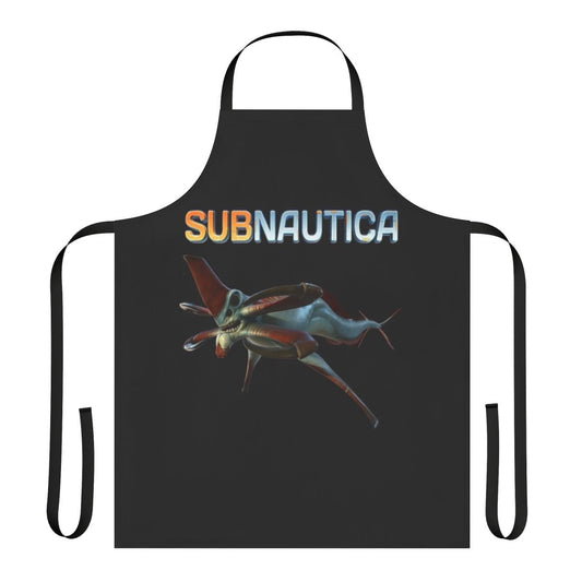 Apron featuring the Reaper Leviathan, a formidable underwater creature from the sci-fi game Subnautica