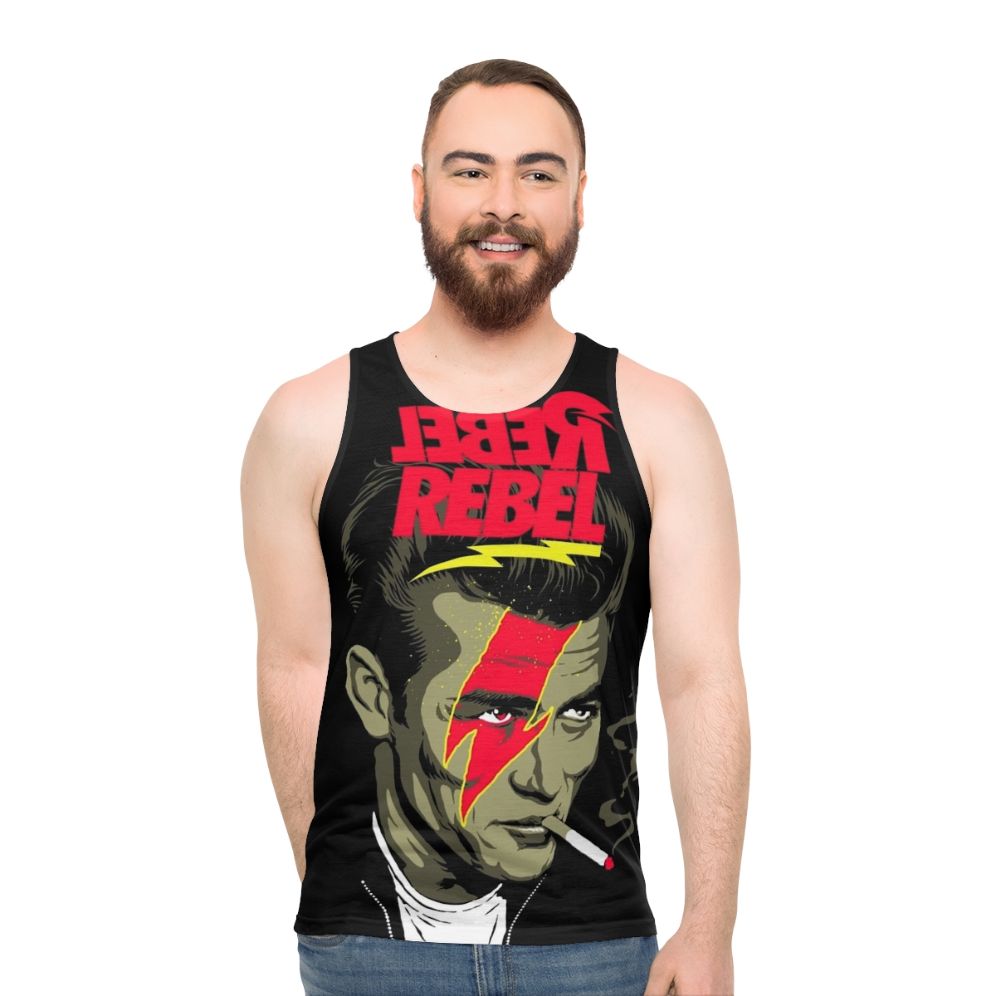 Rebel Unisex Star Graphic Tank Top