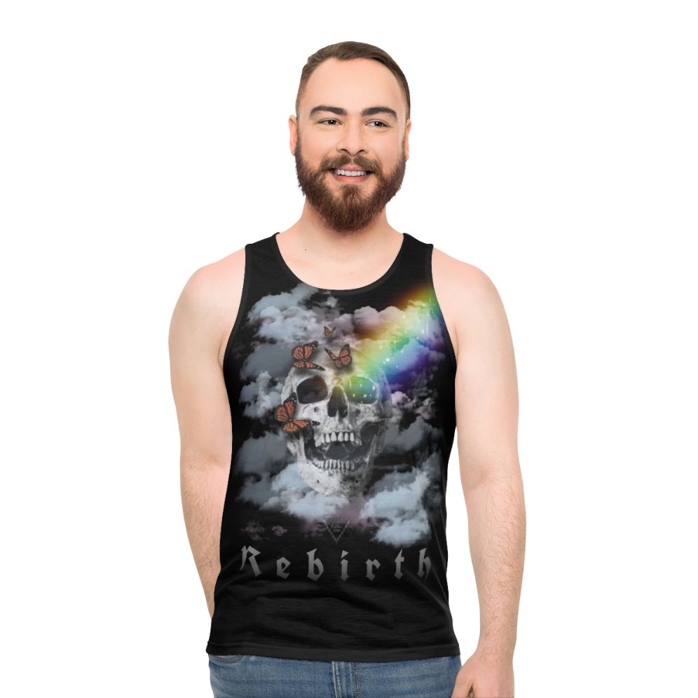 Rebirth Unisex Tank Top featuring digital art design