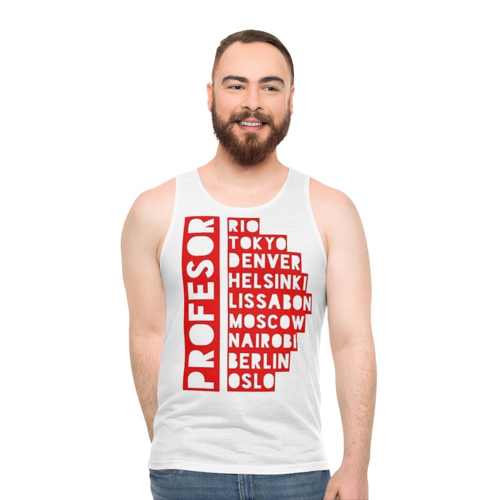 Red "Bella Ciao" Unisex Money Heist Tank Top
