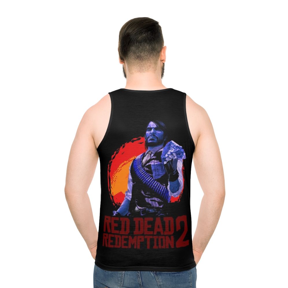 Red Dead Redemption Unisex Tank Top featuring Arthur Morgan