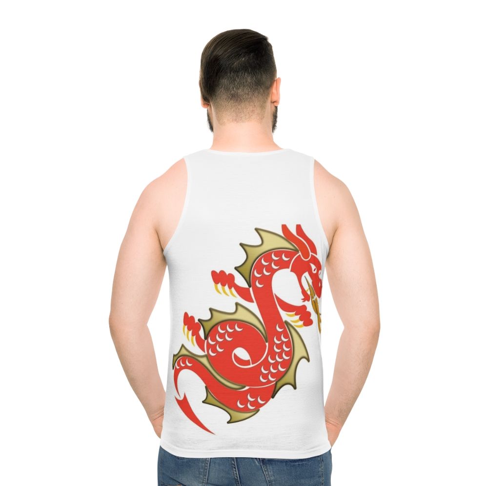 Unisex red dragon legendary creature fantasy tank top