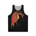 Red dragon unisex tank top