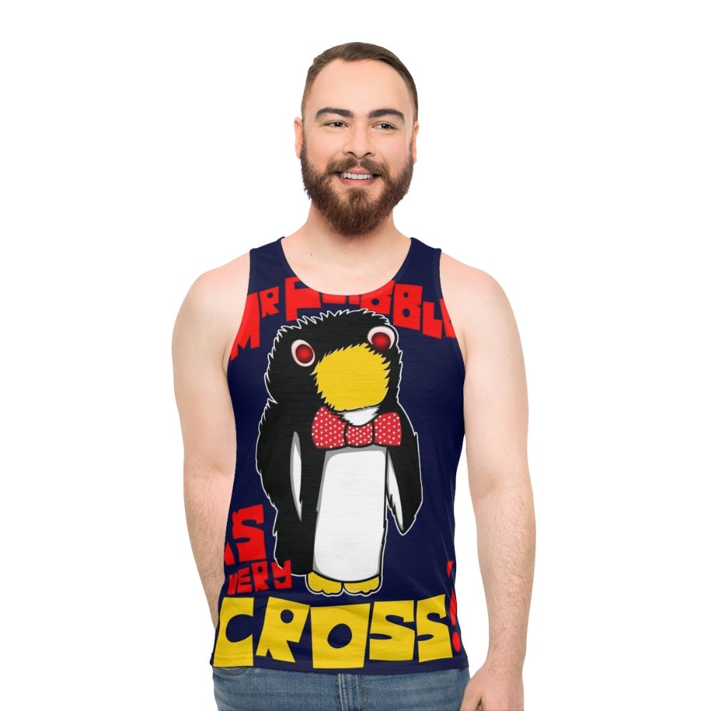 "Red Dwarf 'Mr Flibble Is Very Cross' Unisex Tank Top"