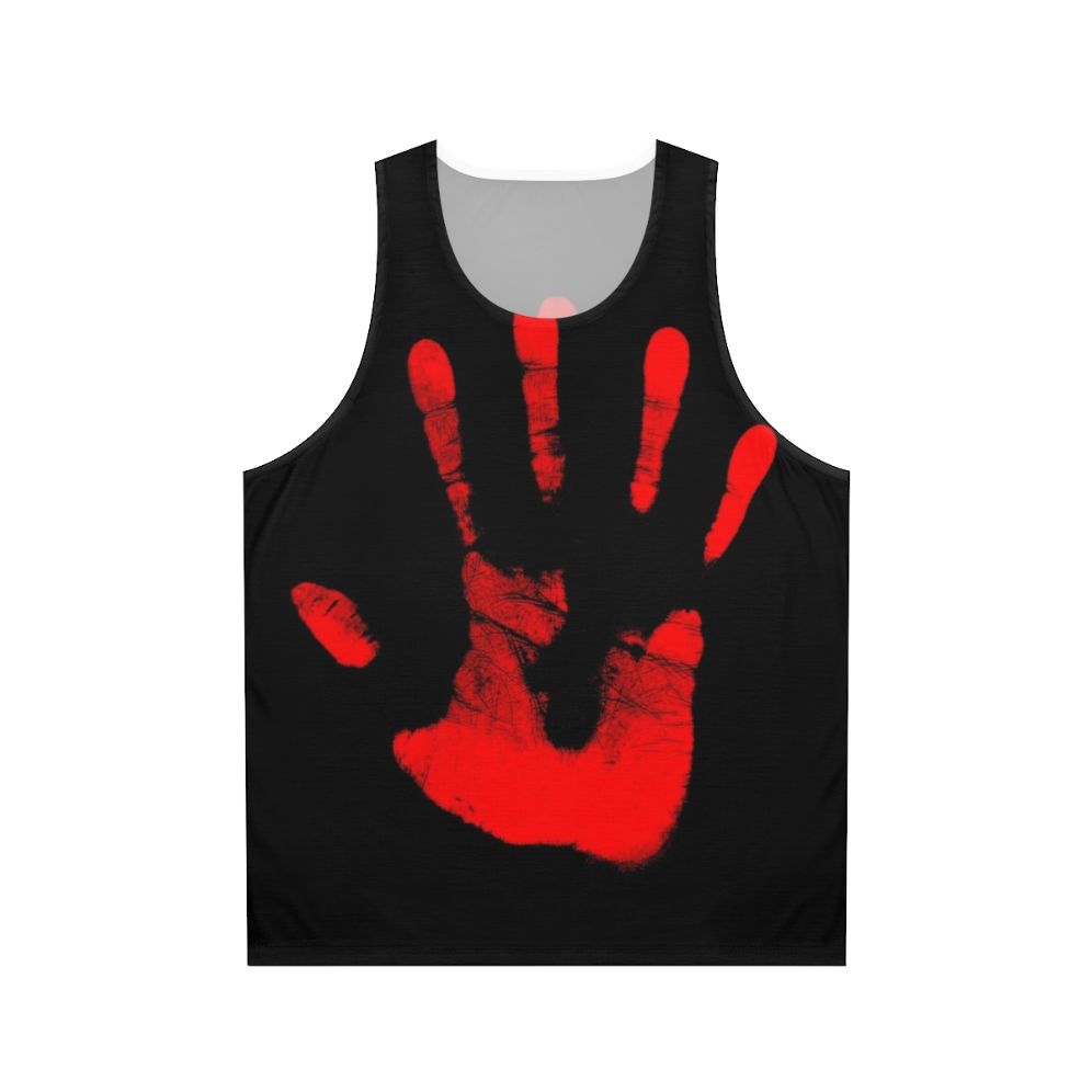 Unisex Red Hand Tank Top