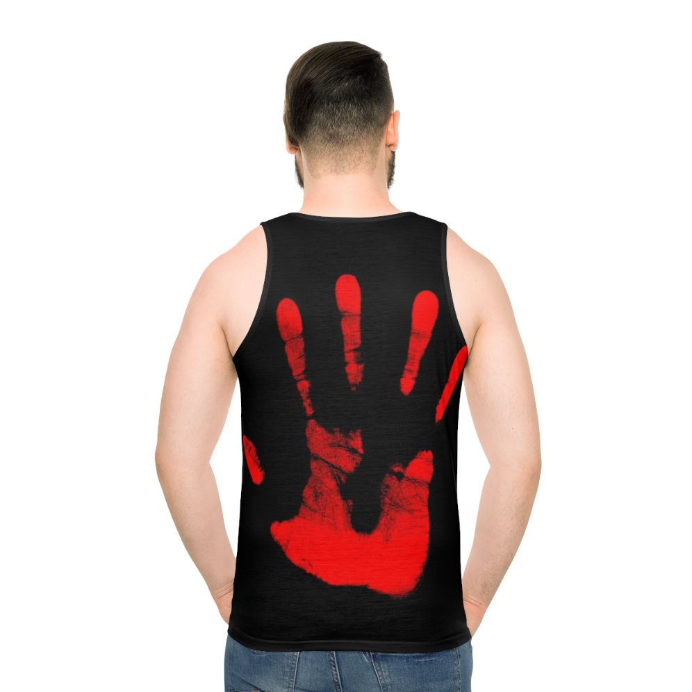 Unisex Red Hand Tank Top
