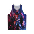 Red hot unisex superhero-inspired fitness tank top