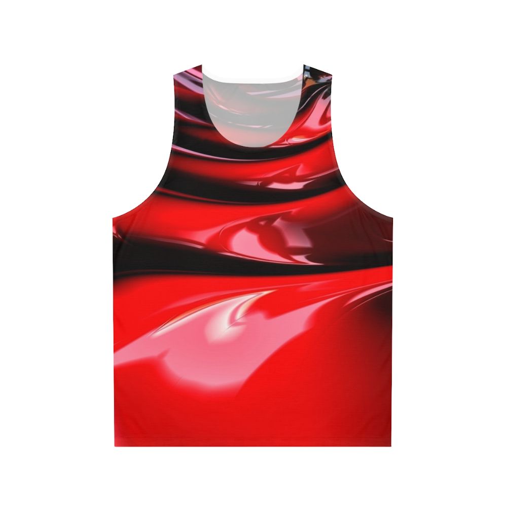 Red Latex Unisex Tank Top