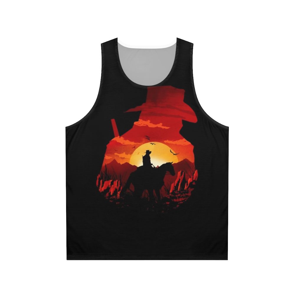 Red logo unisex tank top