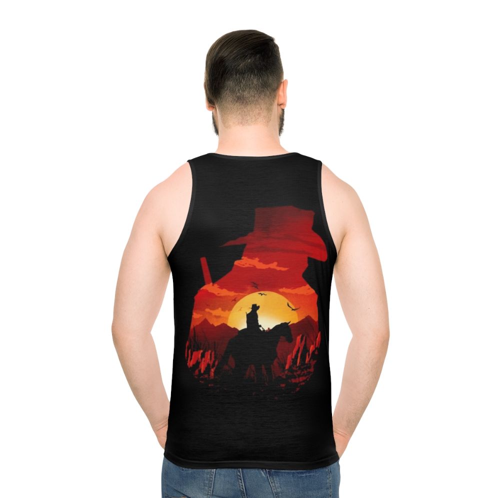 Red logo unisex tank top