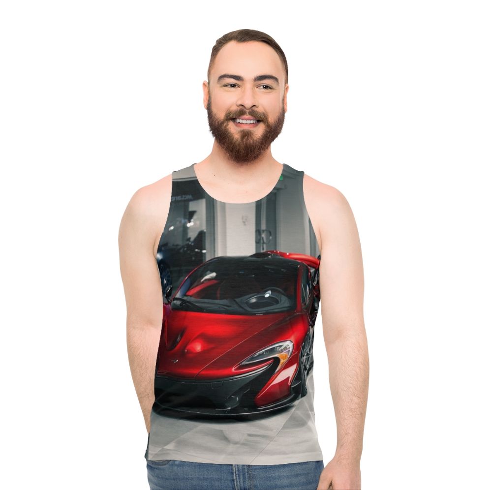 Red Mclaren P1 Unisex Tank Top