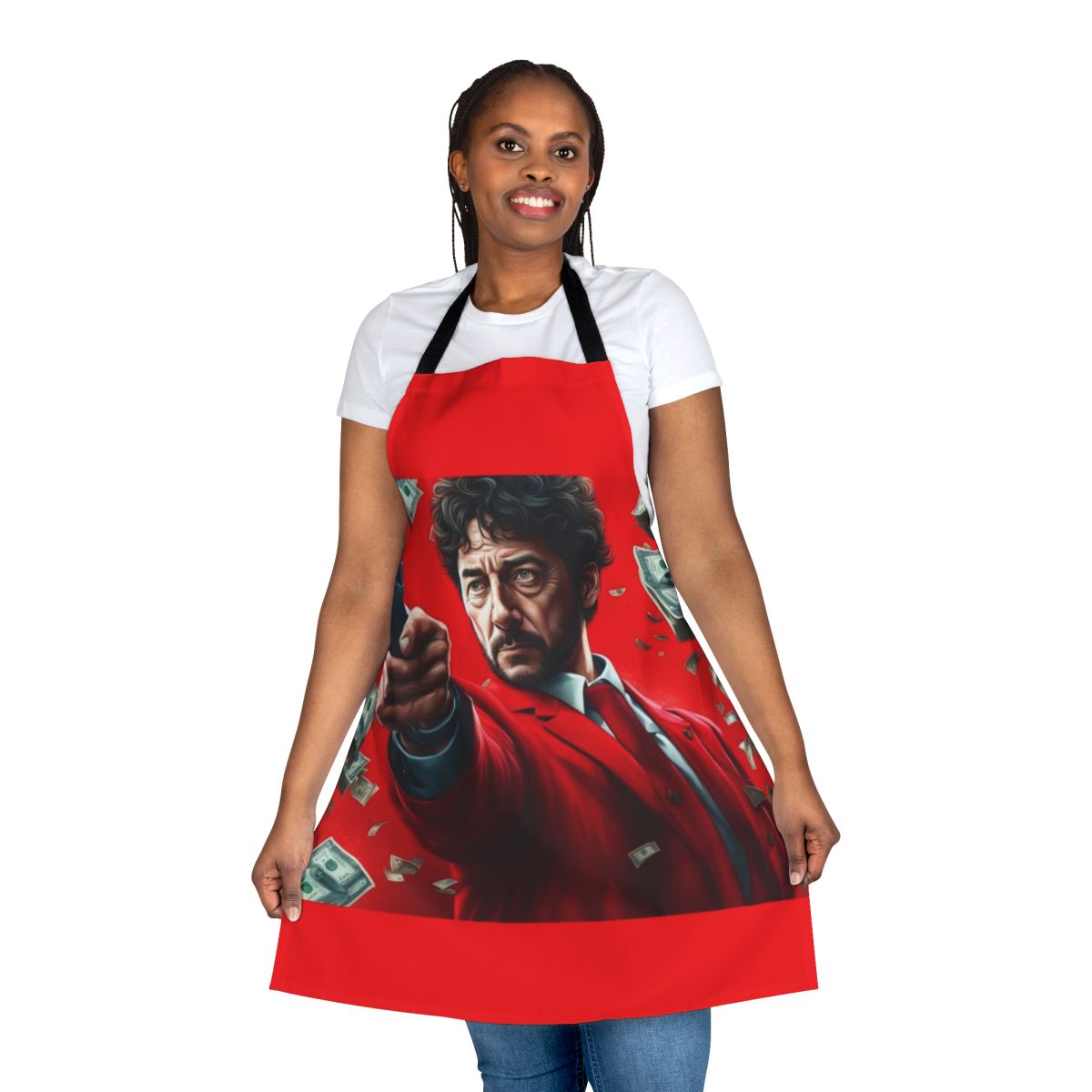 Red suit inspired apron for Money Heist fans