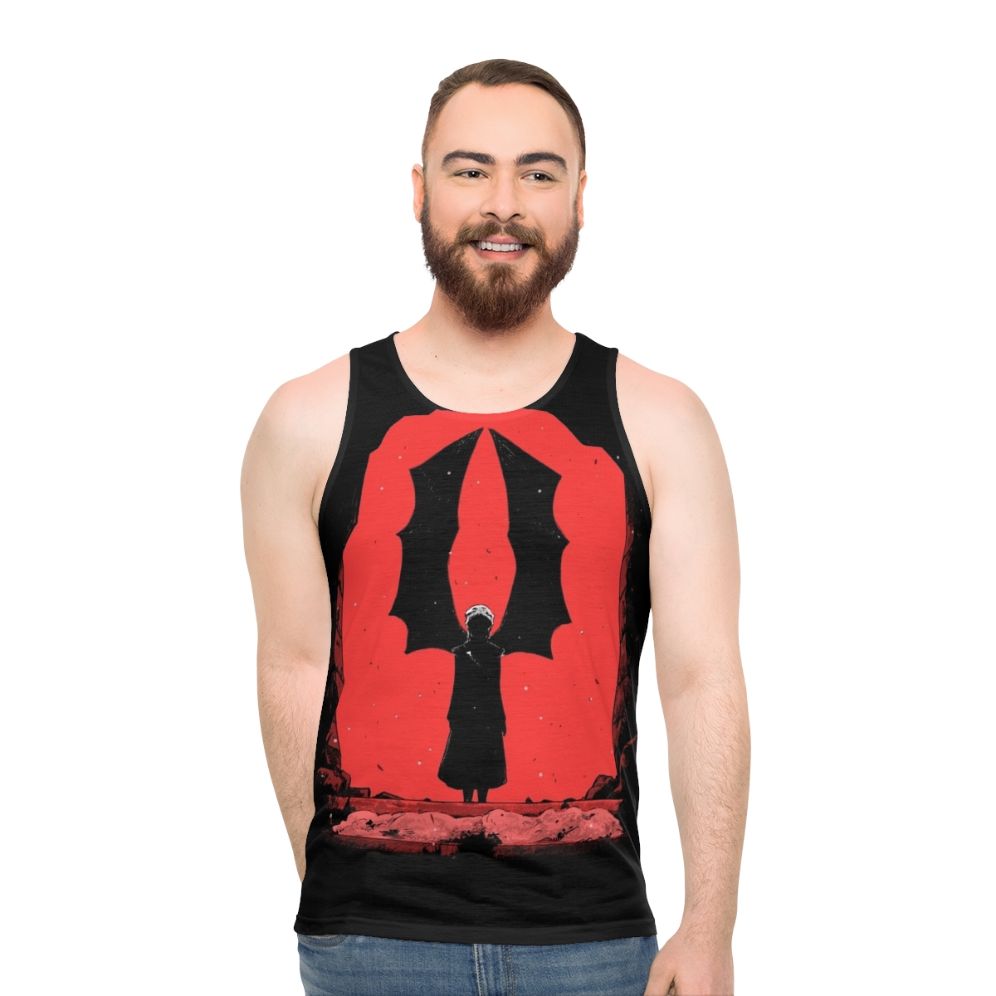 Red Wings of Fire and Blood Unisex Tank Top