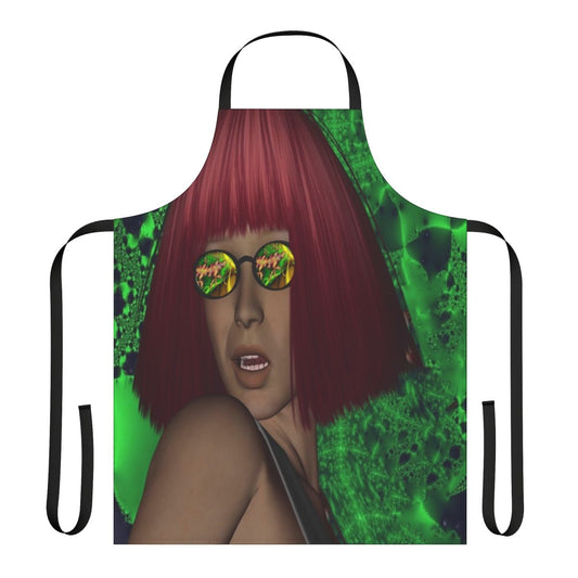 Reflective artistic apron in various colors and patterns