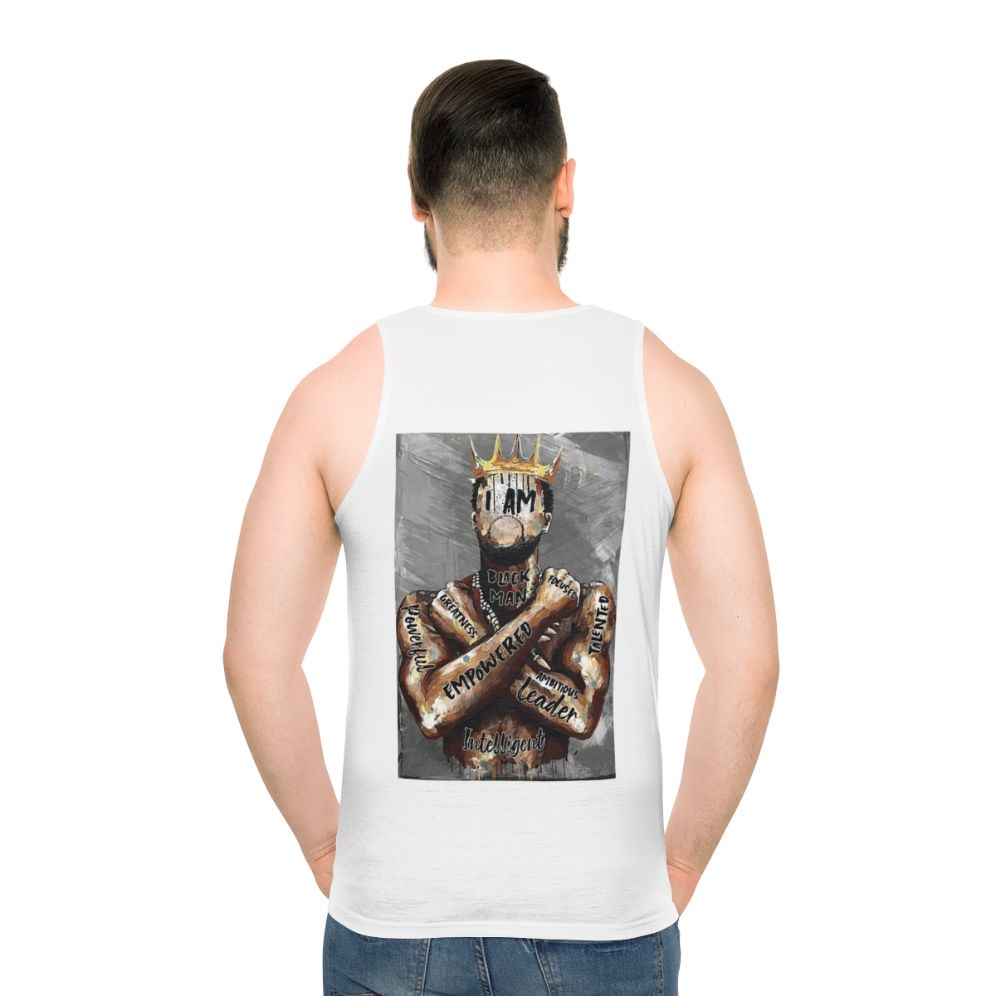 Regal black man unisex retro tank top