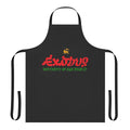 Vibrant apron featuring Rasta colors and Exodus imagery for reggae and Rastafarian culture enthusiasts
