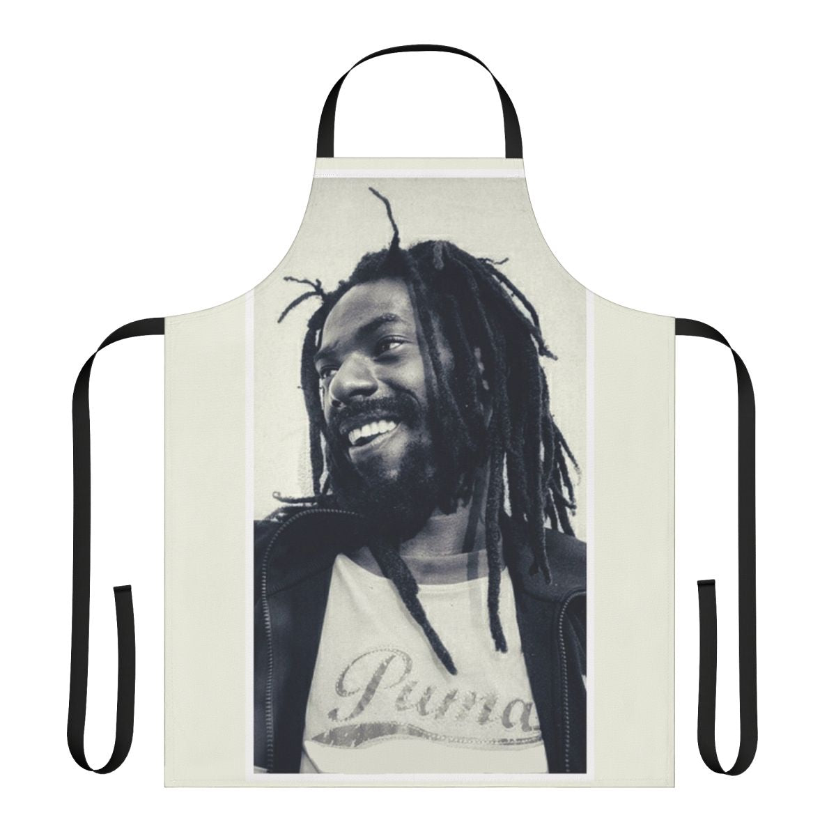 Stylish apron featuring the iconic Jamaican reggae artist Buju Banton