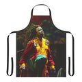 Luciano-inspired reggae apron featuring a rasta lion design