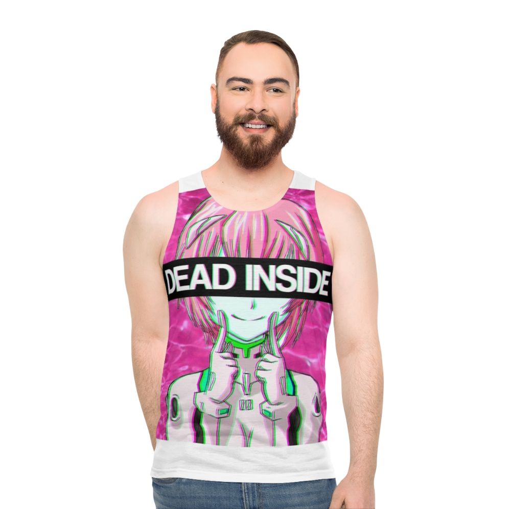 Rei Ayanami "Dead Inside" Unisex Anime Tank Top