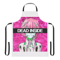 Rei Ayanami inspired apron with a sad, vaporwave aesthetic